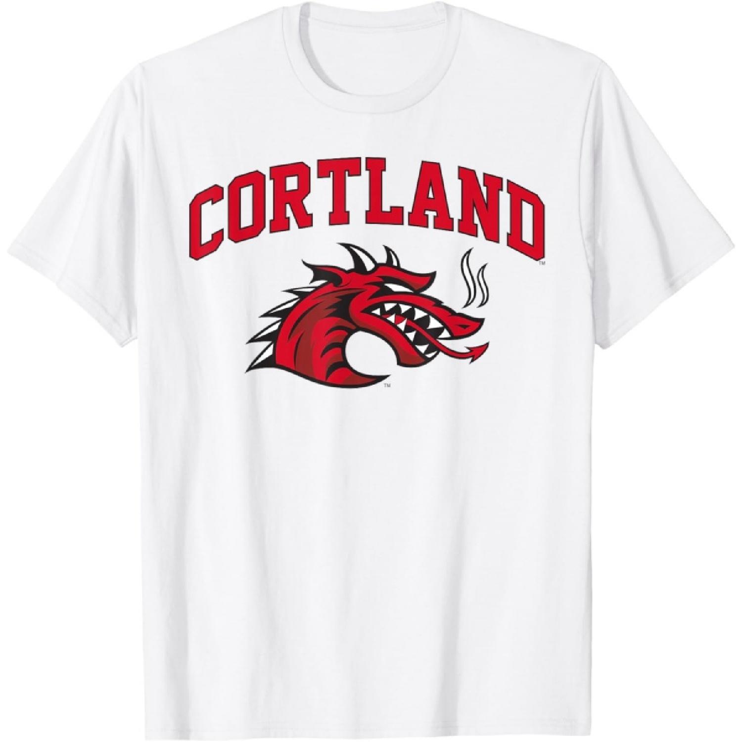SUNY Cortland Red Dragons Athletics Logo T-Shirt(1) XXXXXL белый