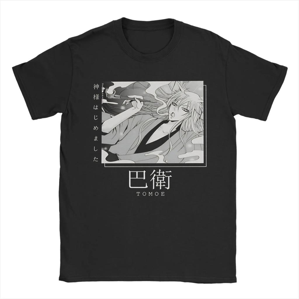 Tomoe and Nanami T-Shirt Summer Kamisama Kiss Pure Cotton T Shirts for Man Harajuku Print Tee Shirt Short Sleeve Y2K Funny Tops
