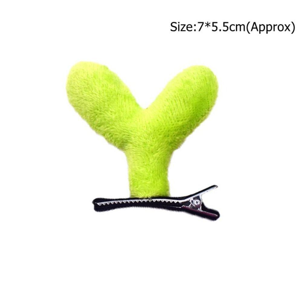Green Color Bean Sprout Hair Clips Headwear Duckbill Clip New Hairpins