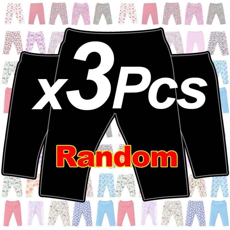 

Укороченные брюки для девочек, 5 шт./лот и 3 шт./лот, милые длинные брюки для детей, эластичная одежда для новорожденных с принтом, рождественские брюки длиной до колена 100 чёрный