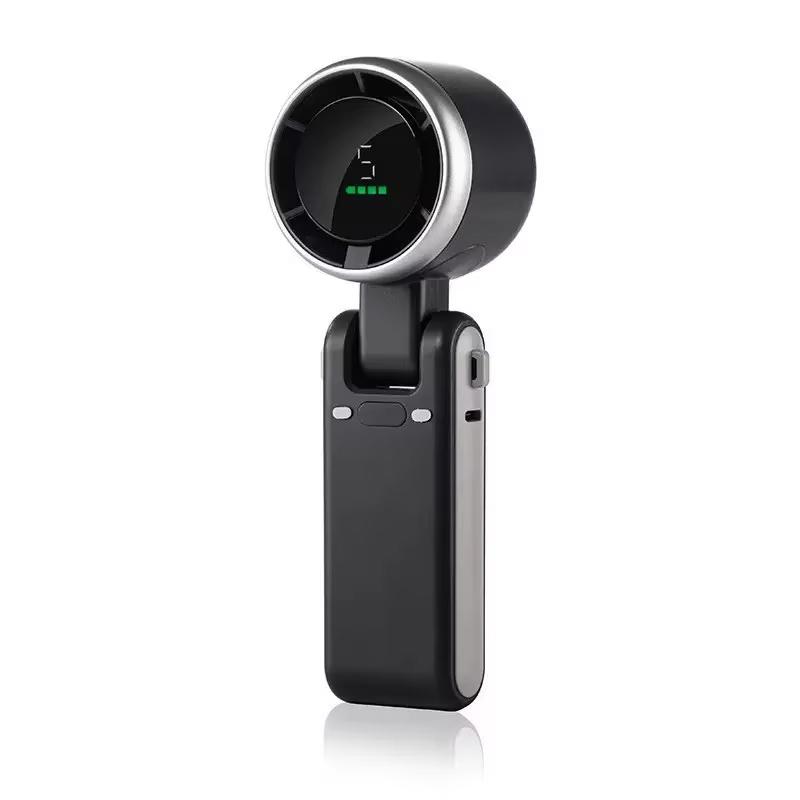 New Mini Neck Mounted Fan Portable Bladeless Neck USB Rechargeable Air Cooler 5 File Speed Summer Sports Fan Outdoor Sports Fans