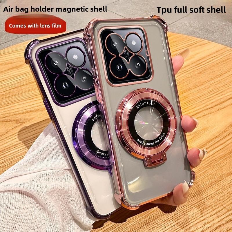 Luxury Shockproof Protective Cover Magnetic Stand Clear Case For GOOGLE PIXEL 9 With Holder Stand Cover