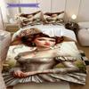 Elegant Victorian-style Romantic Lady Bedding, Duvet Cover, Pillowcase, Home Decoration, Birthday Gift (1 * Duvet Cover+2 * Pillowcase, Coreless)