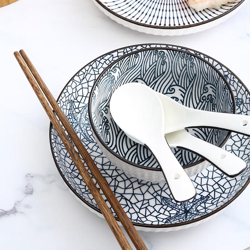 Bai Zao Japanese Ceramic 18-Piece Tableware Set