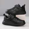 Children Sneaker Boys Casual Shoes Black Leather Flat Student Walking Shoes Non-slip Girl Lightweight Sports Tennis Footwear
