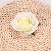 Rose Head Artificial Flowers for Arrangement Decoration 5 Pcs - White