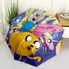 Printed Adventure Time-Printed Folding Umbrella,Outdoor,Leisure,And Travel Umbrella,Durable Umbrella Fabric,Birthday And Holiday Gift