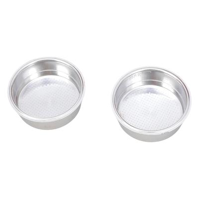Pack of 2 51mm Stainless Steel Portafilter Basket Duals Wall Espresso Filter Basket for Professional Coffee Extraction