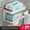 MDNG Wall-Mounted Bathroom Tissue Box with Shelf