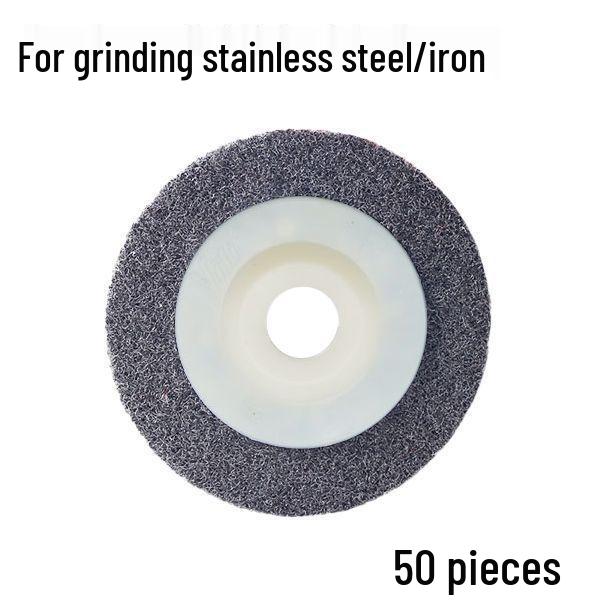 50 Nylon Polishing Fiber Discs for Angle Grinders - Metal & Stainless Steel
