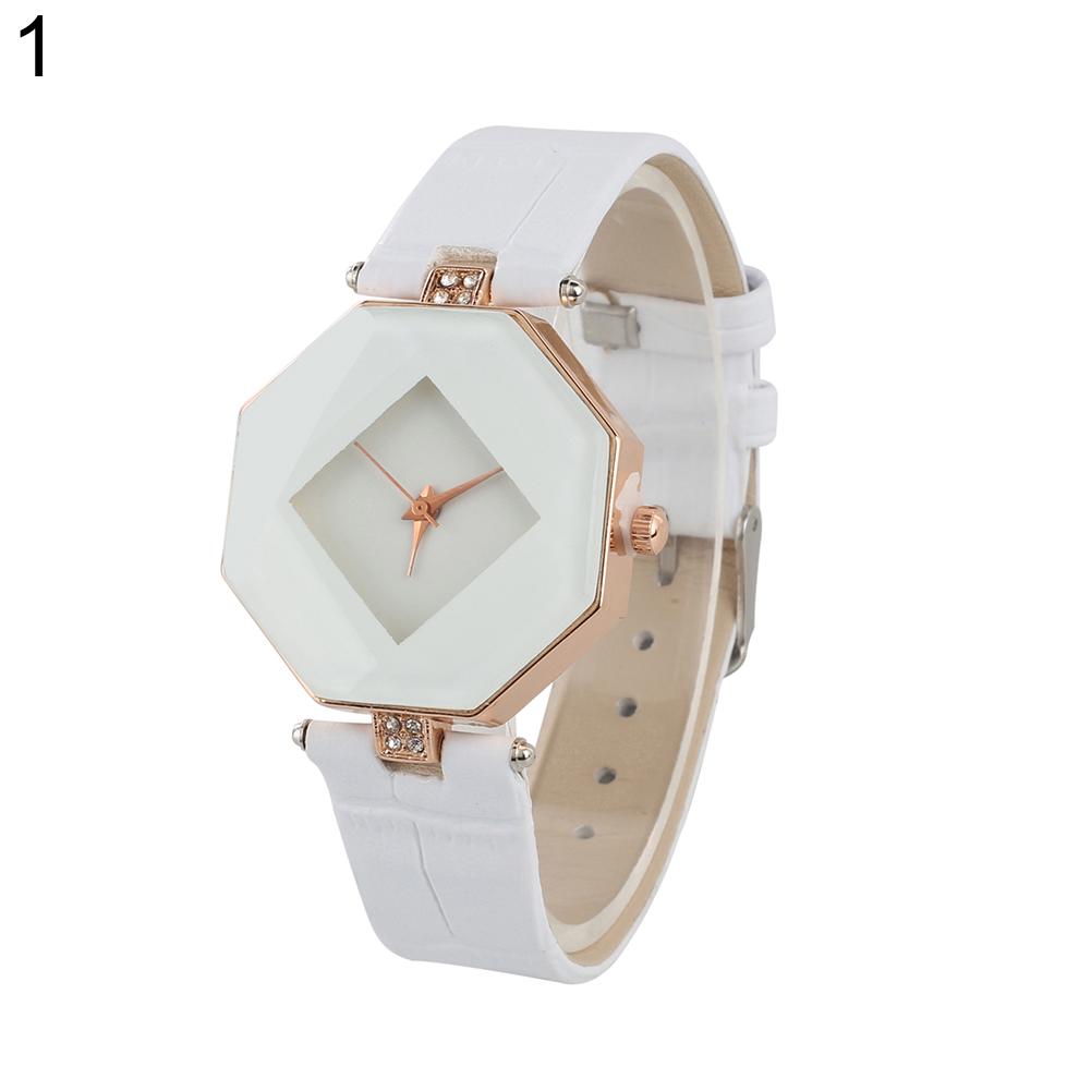 

Женские аналоговые кварцевые наручные часы с тонким ремешком из искусственной кожи с ромбическими стразами в подарок