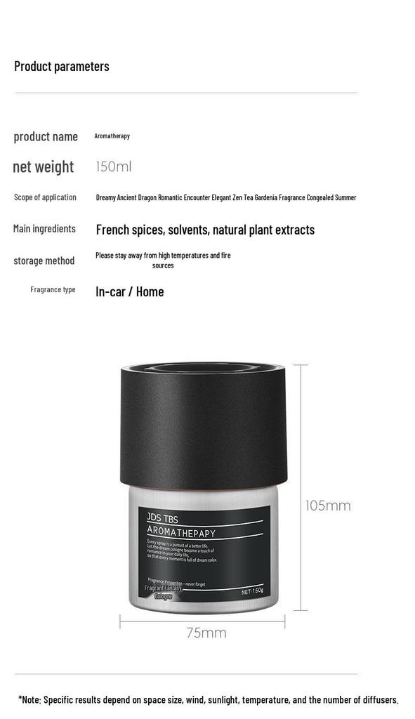 Car Interior Tea Scent Solid Perfume Deodorizer Fragrance