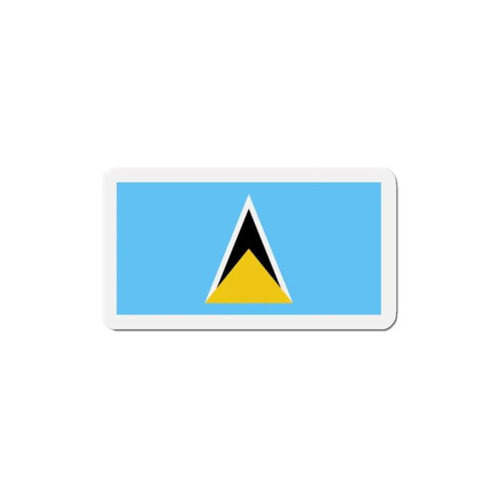 Aimant Drapeau Sainte-Lucie - Multicolore - 7 cm - 50 pièces - Résine synthétique - Mixte