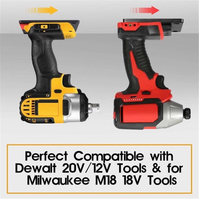 Uchwyt na narzędzia wiertnicze Dewalt 20V Milwaukee M18 Uchwyt ścienny Haki podstawy