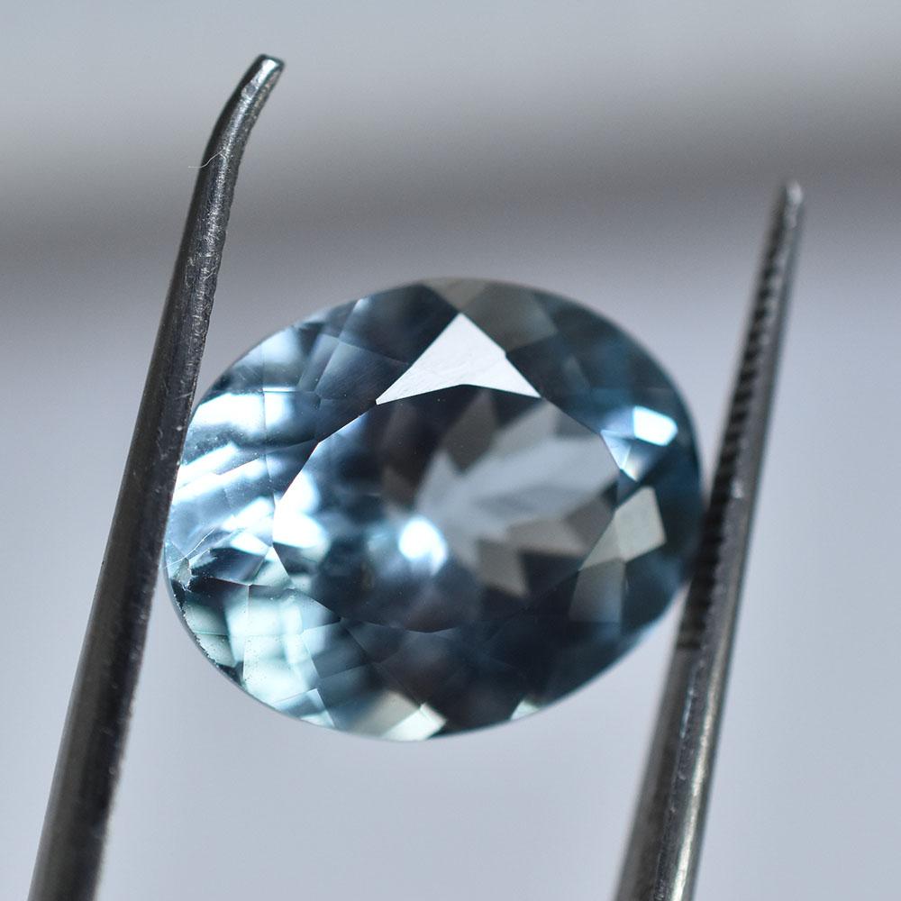 Certified Oval Cut 8.12 Ct Natural Blue Aquamarine Brilliant Loose Gemstone