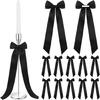 12 Piece Elegant Satins Ribbon Bowknots User Friendly Design Ribbon Gift Wrapping Supplies For Wedding Birthday Decorations