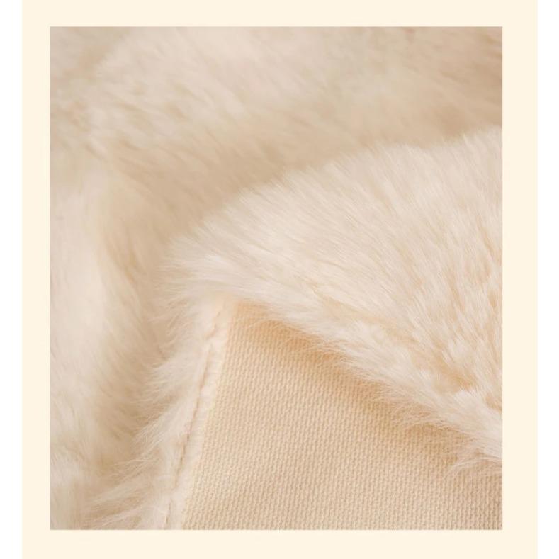 Rabbit Plush Large Sofa Anti Slip Cover Cloth Thick Winter All Inclusive Sofa Cushion Anti Cat Scratch Universal Cover Blanket
