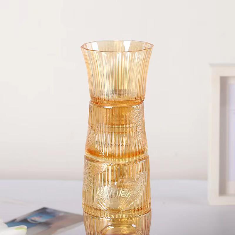 Carp Leaping Dragon Gate 4-Piece Glass Cup Set