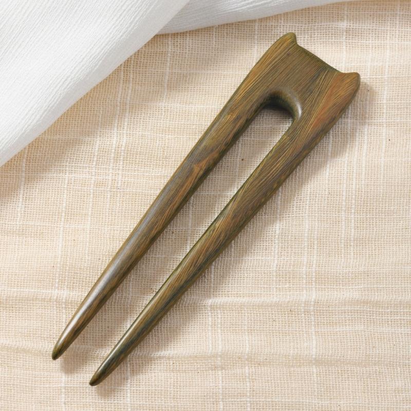 Delicate Cats Hairpin Cats Hair Jewelry Fashionable Hair Barrette Hair Adornments Wood Texture for Party Daily Wear