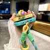 Cartoon Love Heart Gradient Lanyard Case for For Iphone 16 1 14 17 Pro Max Air Plus 12 13 11 Xr Xs Hand Wrist Strap Wave Soft Cover