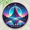Velaris Metal Sign City of Starlight Wall Art Vintage Aluminum Tin Sign 8x8 Inch for Home Bar Decor