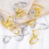 Classic U Shape Hoop Earrings Base Accessories for Jewelry Making Copper Earring Hooks With Hole Ear Jewellery Making Supplies