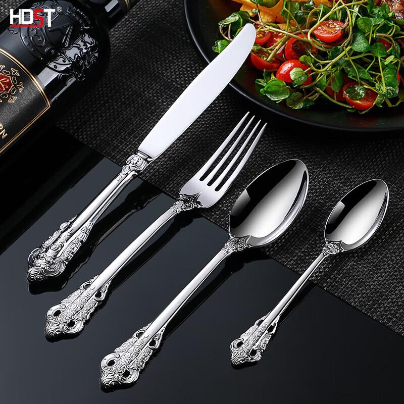 European Palace Style 24-Piece 304 Stainless Steel Cutlery Set