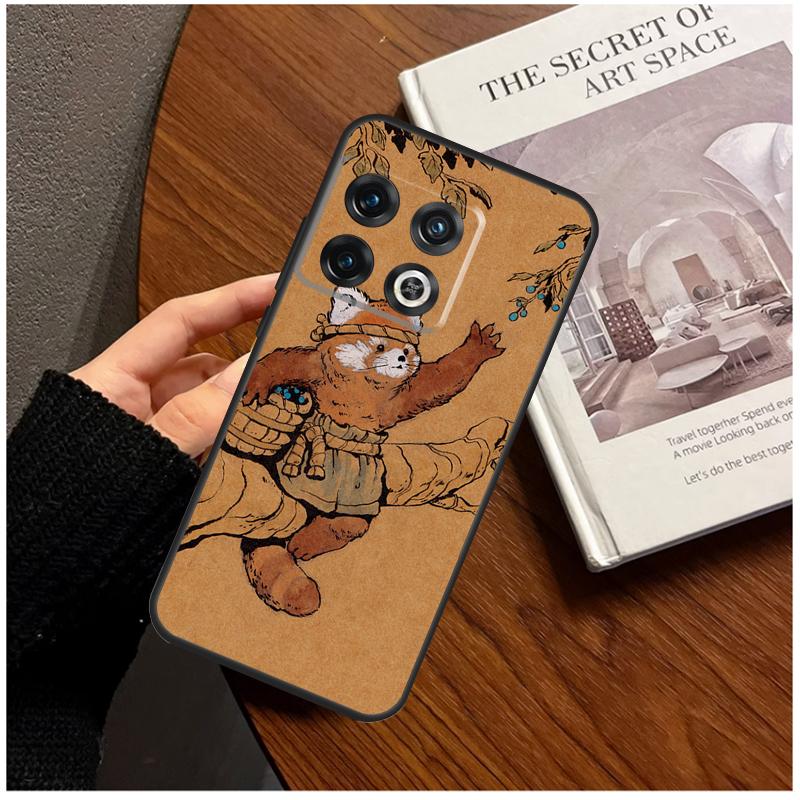 

Red Panda Case For Oneplus 10T 8T 9R 9RT 10R 11 8 9 10 Pro Ace Nord 2 2T N10 N20 N30 CE 2 Lite Cover OnePlus Nord CE3Lite