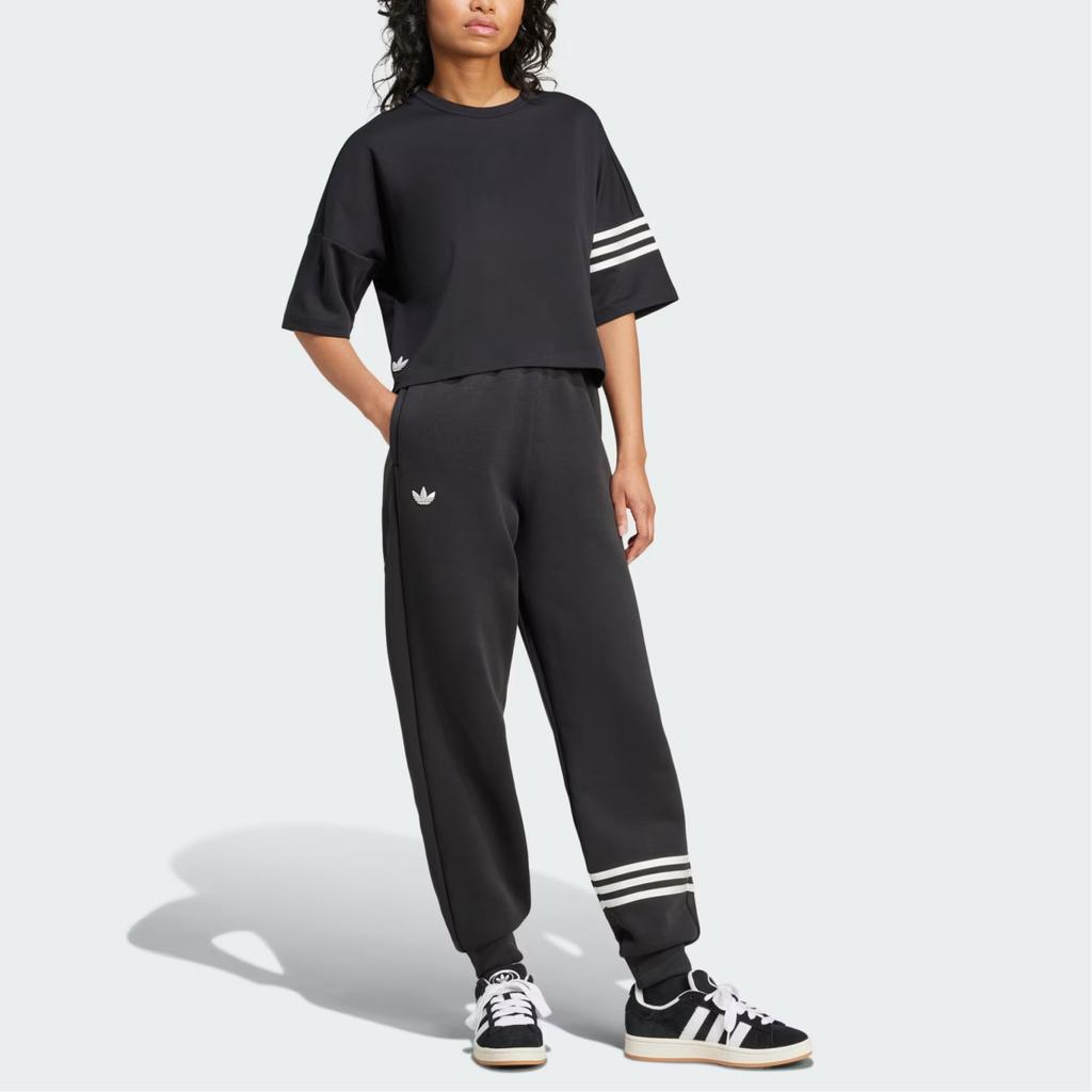 adidas Womens Neuclassics Sweat Tracksuit Bottoms Black/Cloud White Women Streetwear IW5605