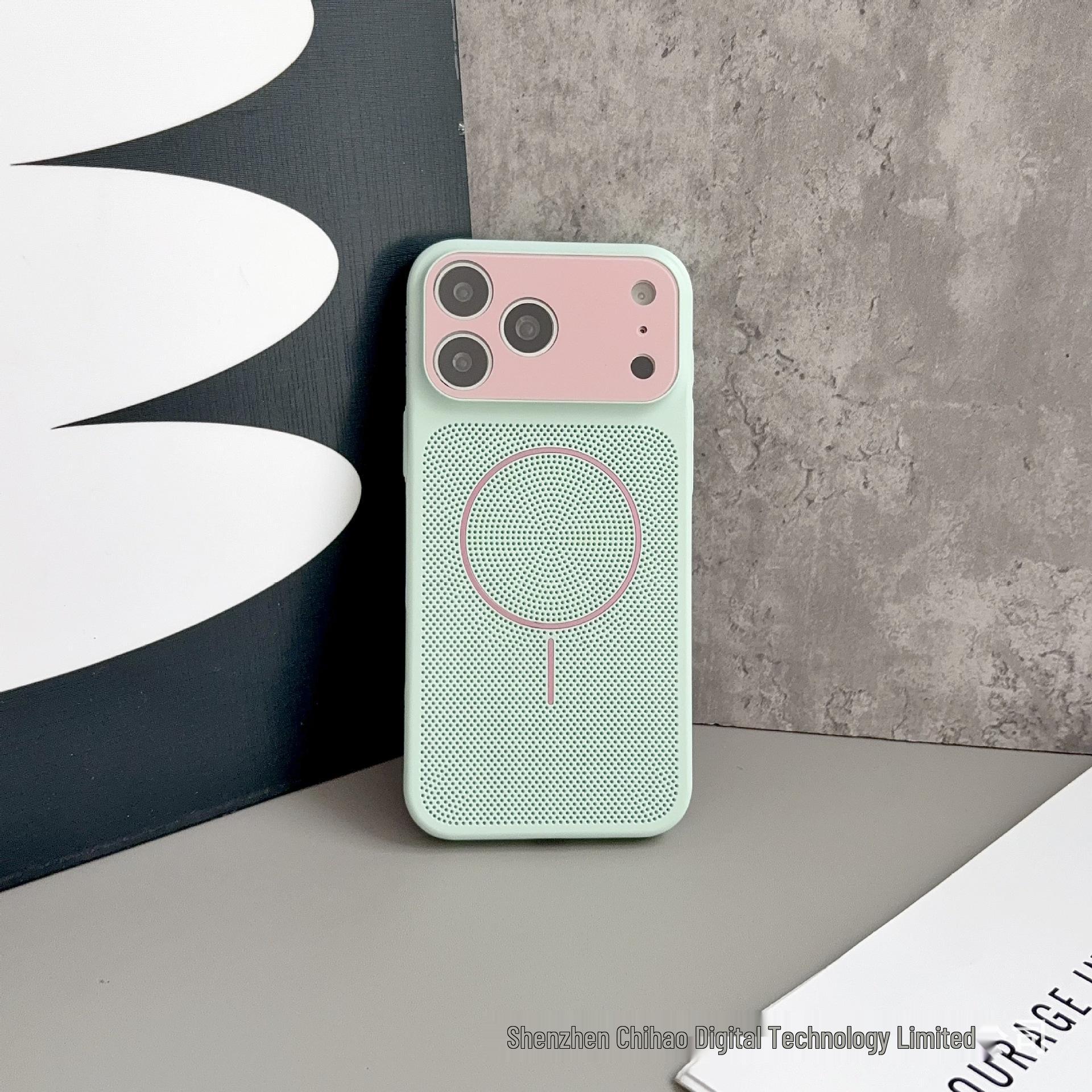 

iPhone 17 Pro Max Compatible Apple 16 Frosted Heat-Dissipating Magnetic Case: Drop-Proof, Skin-Feel, Contrast-Color Design iPhone 16 Pro Max