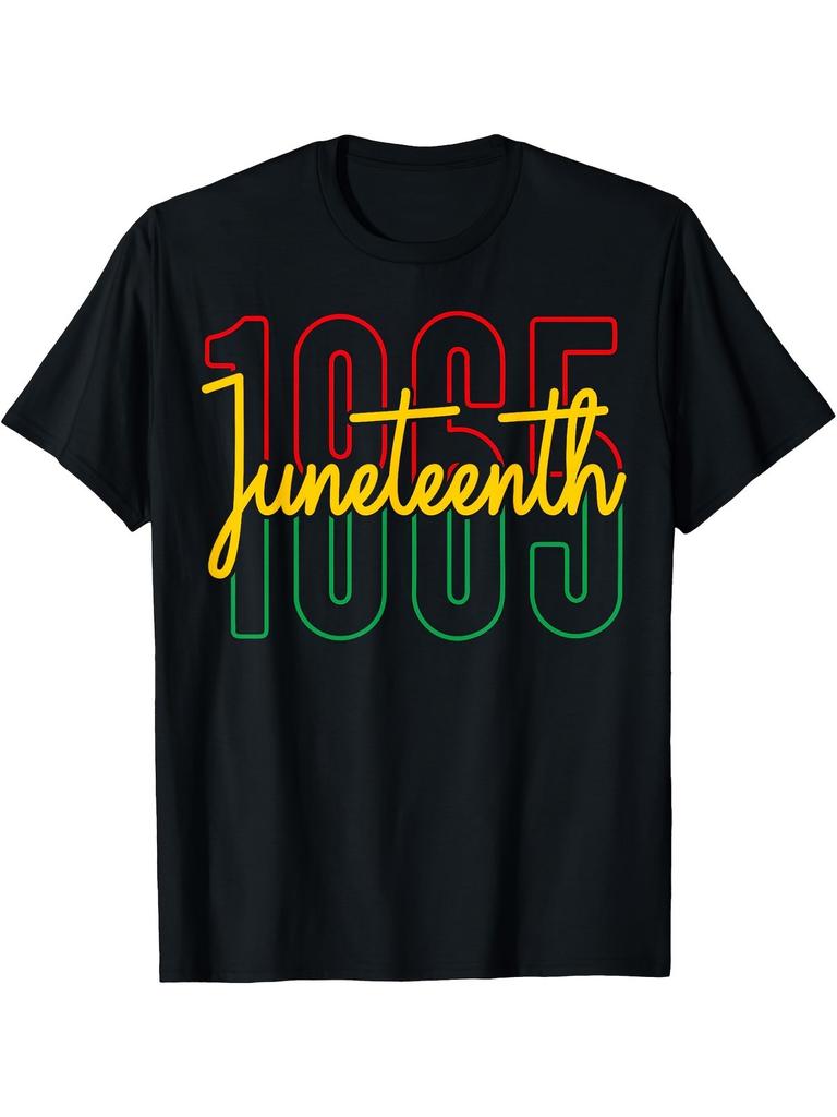 Juneteenth 1865 Black History Month Men's & Women's T-Shirt - 100% Cotton, Cre