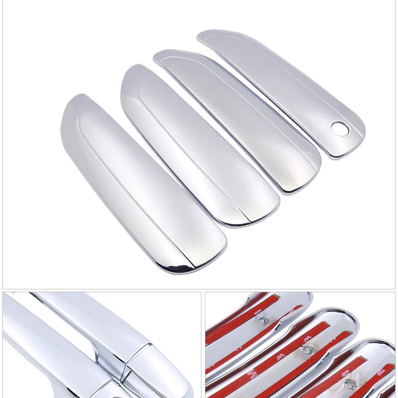 for Honda Fit Jazz MK2 2008 2009 2010 2011 2012 2013 Chrome Door Handle Cover Exterior Trim Catch Car Cap Stickers Accessories