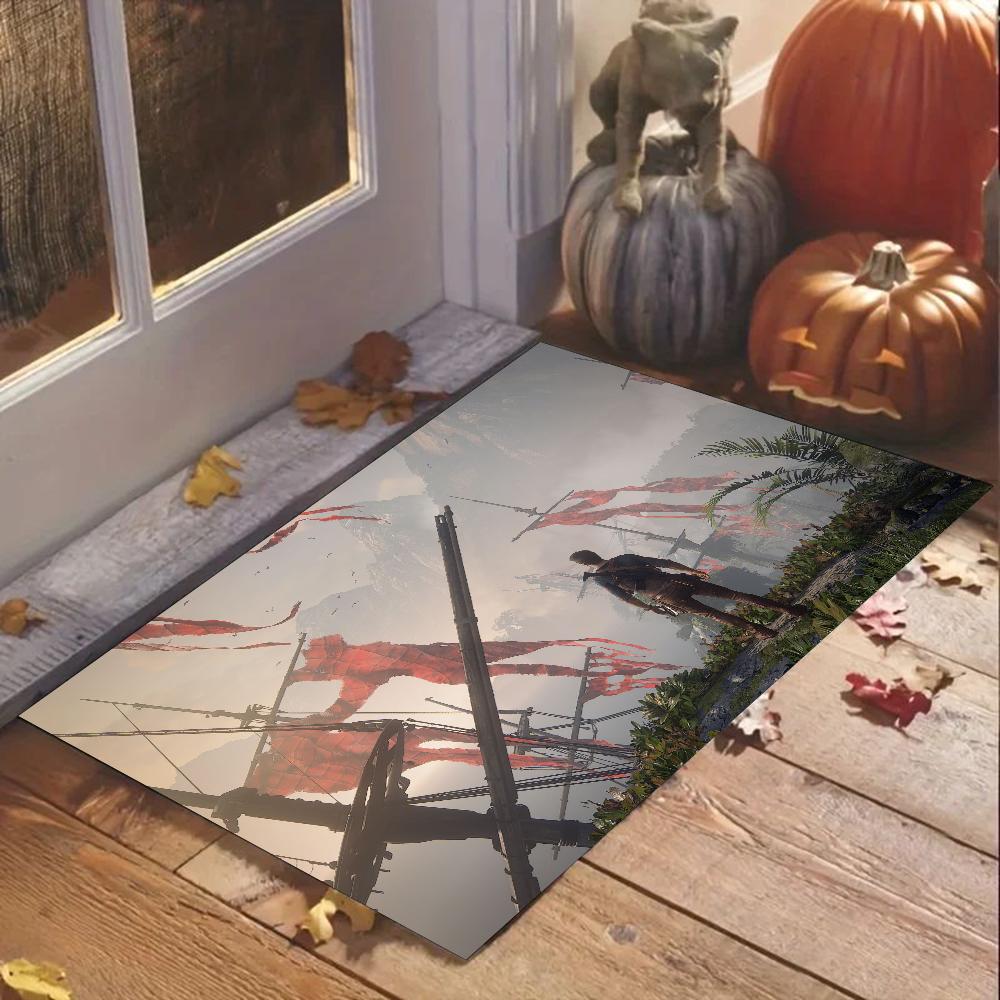 1pc Uncharted Bathroom Absorbent Mats Anti-Slip Mats Home Decor Supplies Carpets Home Kitchen Floor Mats