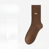 Female Autumn Fashion New Pin Bow Sweat Absorbing Anti Bacterial Tube Cotton Socks