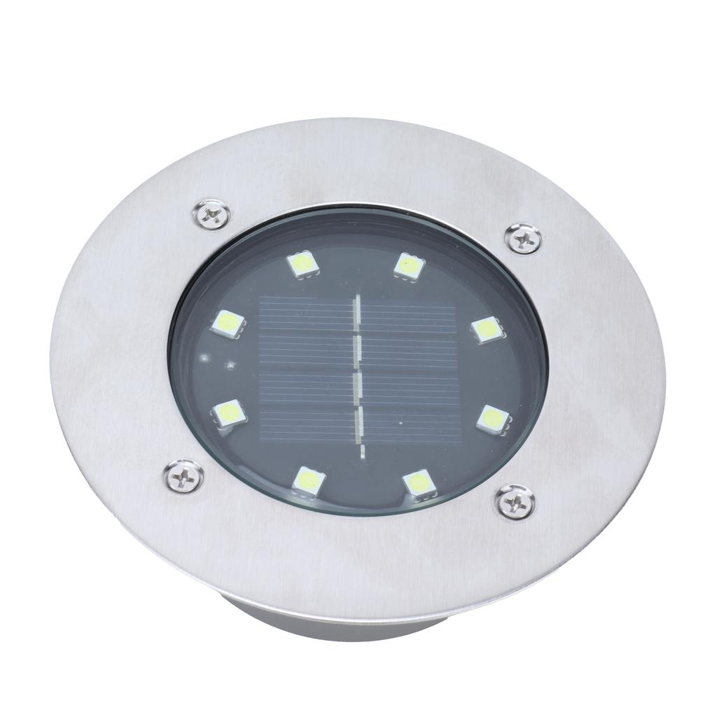 Solar Underground Lights White Light Waterproof Recessed LED Landscape Lamp for Outdoor