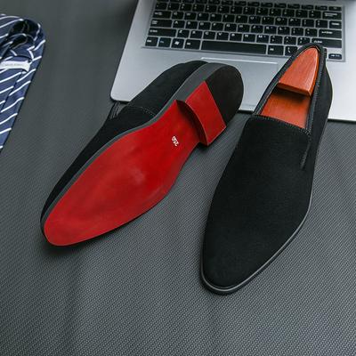 Fashion Spring Italian Luxury Designer Brand Suede Leather Shoes Business Office Dress Shoes for Man Brown Nightclub Party Loafers Man