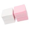 1000pcs Non Lint Nail Wipes Double Sided 3 Layered Soft Cotton Eyelash Extension Glue Wipes Pink White for Nail Beauty