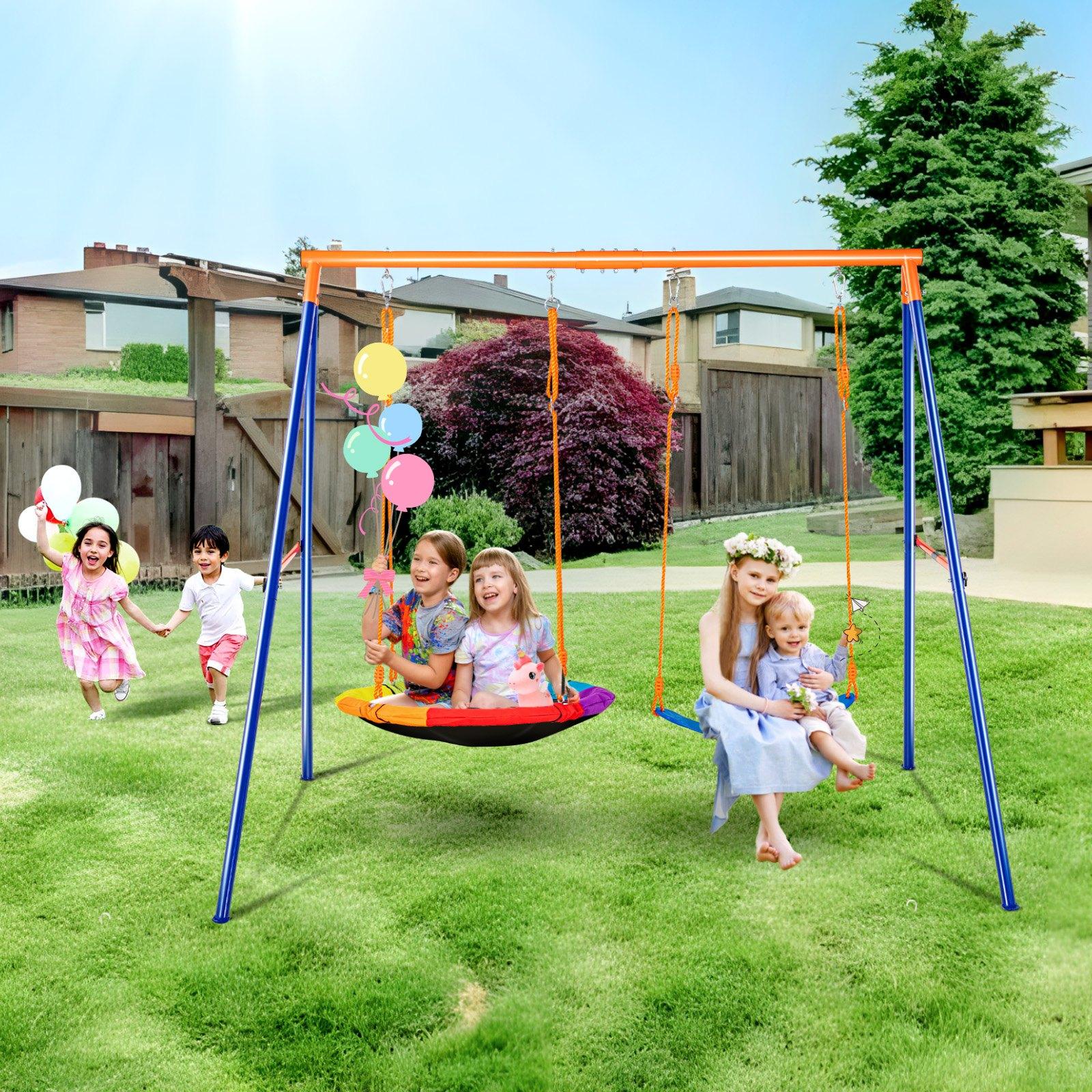 VEVOR Swing Sets for Backyard, 440lbs