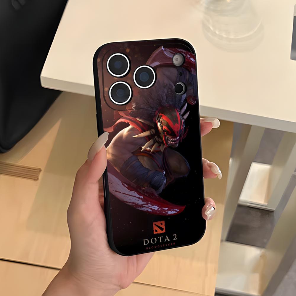 D-Dota 2 Cool Phone Case For IPhone 17 Air 16 E Pro Max 15 14 13 Mini 12 Pro 11 Max Plus Black Soft Shell