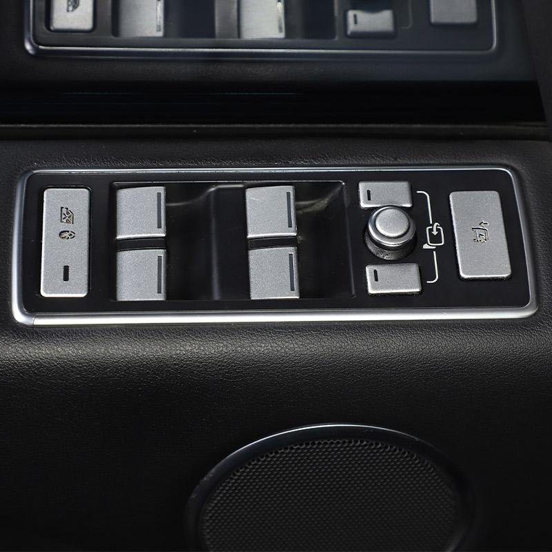 For Land Rover Discovery 5 For Range Rover Sports Vogue Aluminum Alloy Car Interior Window Lift Switch Patch Sticker Accessories