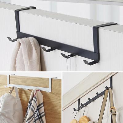 Haken über der Tür, 5 Haken, Badezimmer-Organizer, Kleiderständer, Mantel, Hut, Handtuchhalter, neuer Halter für Badezimmer- und Küchenzubehör
