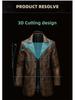 Men's 2025 Autumn/Winter American Lapel Leather Jacket Suit Overcoat - New Spring/Autumn Loose Outerwear