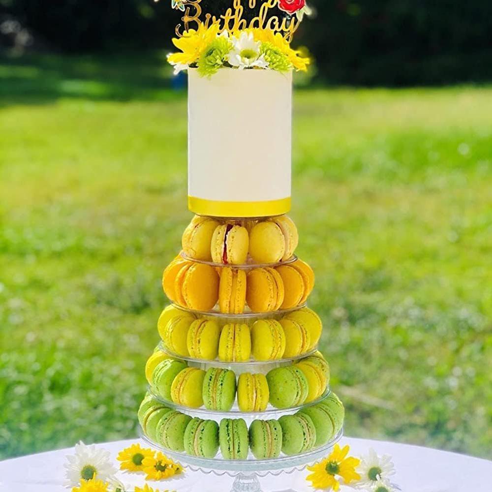 4/6/10 Tiers Round Macaron Tower Stand Desserts Display Rack Cupcake Tree Stands Tray For Wedding Birthday Cake Decorating Tools