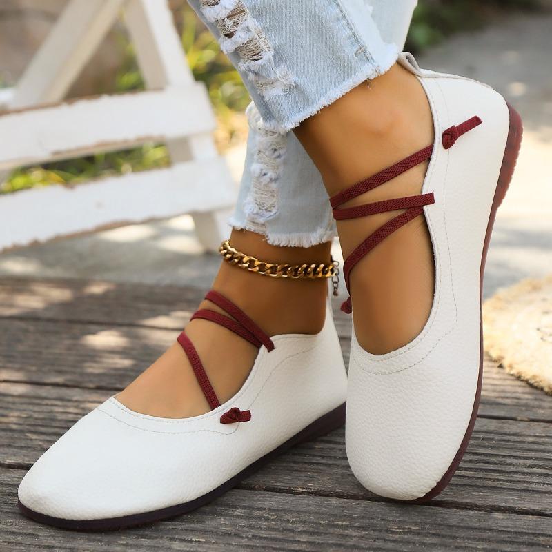 Fashion Women's Square Designer Sandals New Casual Flat Shoes Lightweight Brand Leather Flats Vintage Narrow Band Luxury Shoes