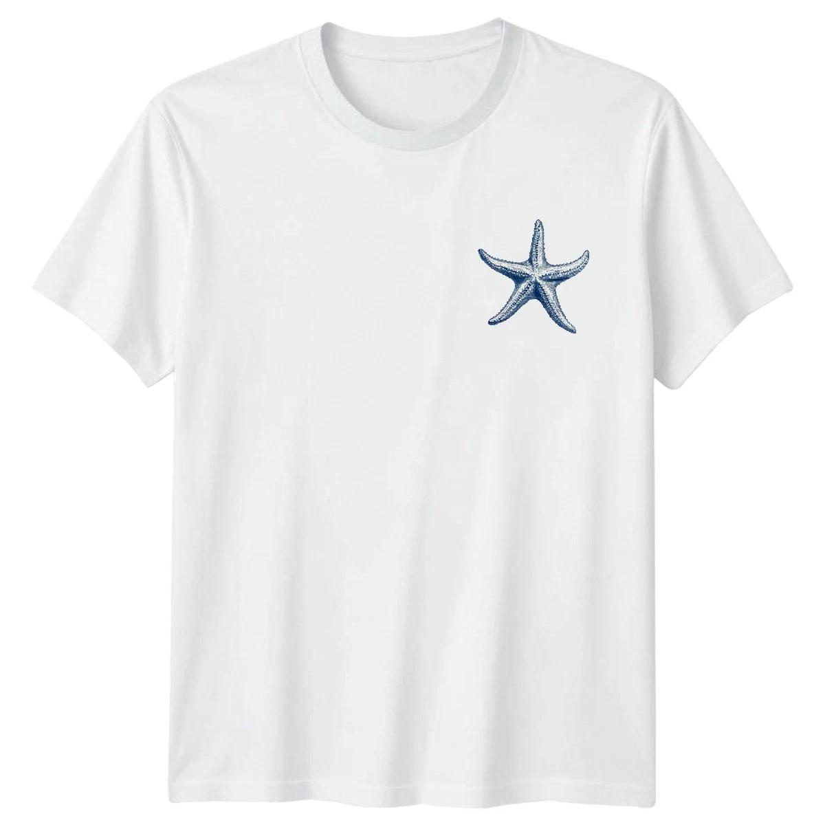 Starfish Marine Life Sea Creature Mens Womens Graphic Tee Ocean Casual XXXL