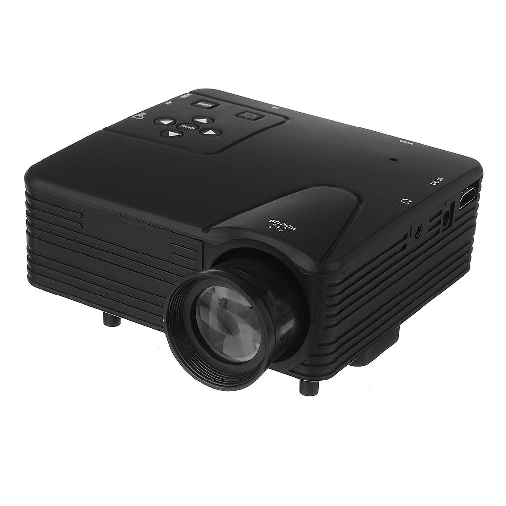 H80 Mini Portable video LED Projector Full HD 1080P Home Theater AV/VGA/SD/USB/HDMI pocket TV 3D