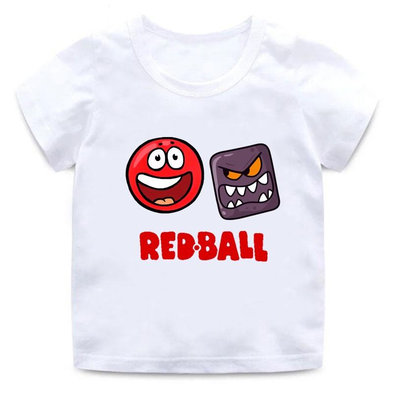 Red Ball 4 Print Cartoon Funny Game Casual Summer New Men Women Tee Adults Children Boy Gril Top Kids Parent Child Cotton Tshirt