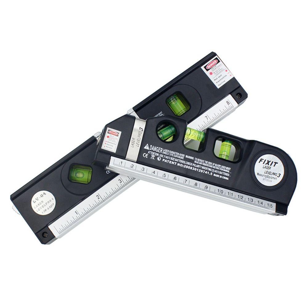 High Precision Right Angle Spirit Level Adjustable Cross Line Lasers Measuring Instrument