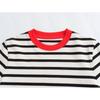 Women's Fashion All-Match Color-Block Crew Neck Short-Sleeved T-shirt