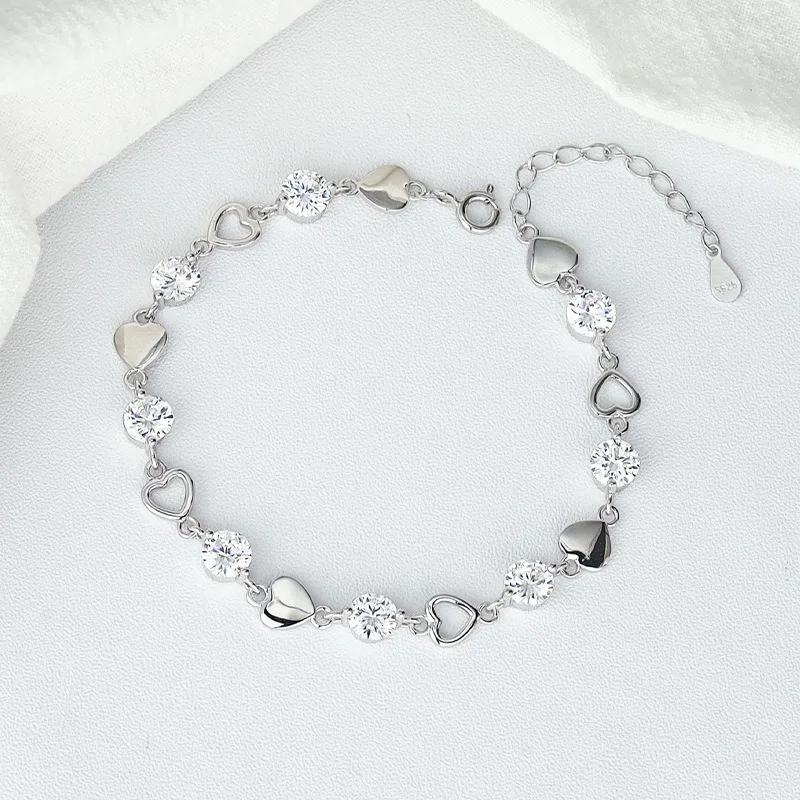 Niche Design Star Chain Tassel Bracelet for Women Fantasy Blue Crystal Beads Elastic Rope Bracelet Best Friend Jewelry Gifts